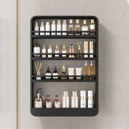 Organisation Nordic Light Luxury Stainless Steel 4layer Bathroom Storage Shelves Home Wall Mounted Stand Without Punching Organisation Racks