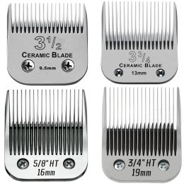 Trimmers Pro Pet Dog Ceramic Detachable Chrome Blade For Most Andis AGC,BDC,BGC,MBG,SMC,Versa/Oster A5,Classic 76/Wahl KM Clippers