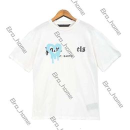 Designer Plam Angel T Shirt Tshirt Tee Angel Plam T Shirt Man Fashion Brands Spray Paint Graffiti Couple Short Sleeves High Street Loose Tide Brand Crew Neck Letter 424