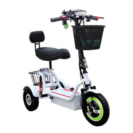 Bicycle Electric Tricycle 12Inch 48V 350W 4050KM Adult Elderly Scooter Folding Mini ThreeWheel moto electrica ebike electric scooter