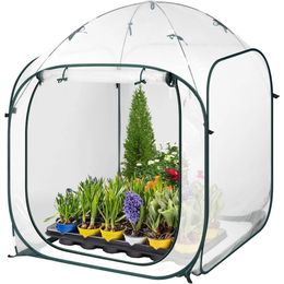 Greenhouse Garden 49x49x63Inch Portable Walkin Instant Popup and Folding Wind Ropes Included Outdoor 240415