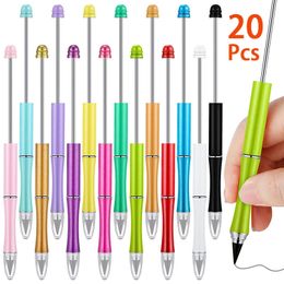 20Pcs Beadable Infinity Pencil Inkless Everlasting Pencil DIY Reusable Pencil Writing Pencil for Kids Students 240422