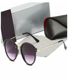 Classic Round Sunglasses Brand Design UV400 Eyewear Metal Gold Frame Sun Glasses Men Women Mirror 2447 Sunglasses Polaroid glass L2323350