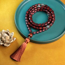 Strands Rosary 108 beads Blood sandalwood bracelet Buddhist Mala multi layered, wood bracelet JapaMala Mditation Jewellery Dropshipping