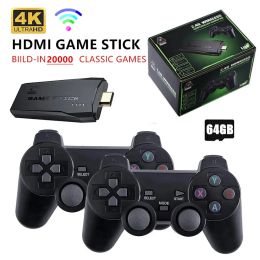 Deals M8 Retro Video Game Console 2.4G Wireless Console game retro game stick 4k 10000 Games Portable Dendy Game Console for TV