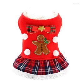 Dog Apparel Pet Christmas Skirt Cat Costume For Dress Clothes
