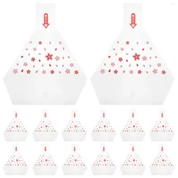 Storage Bottles 50pcs Triangle Onigiri Wrapping Bags Rice Ball Wrappers Decorative Wrapper