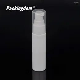 Storage Bottles 40pcs Plastic Lotion Bottle Pump White Travel Cosmetic Packaging Tube Refillable Emulsion Container Clear Nozzle 30ml