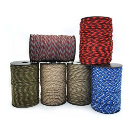 Paracord 100M 550 Military Standard 7Core Paracord Rope 4mm Outdoor Camouflage Parachute Cord Survival Umbrella Tent Lanyard Strap