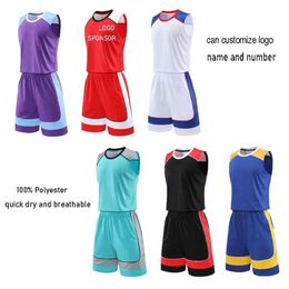 Fans Tops Tees Cheap Customize Basketball Jersey Mens Basketball Wear 100% Polyester Quick Dry Club Team Basketball Uniform Vest Y240423