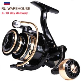 Accessories Sougayilang New 10004000 Spinning Fishing Reel Aluminium Spool Ultra Light Saltwater Freshwater Reels Feeder Carp Fishing Reels