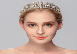 Vintage Wedding Tiaras Crowns for Bridal Rhinestones Crystal Hair Accessories Jewellery Sparkling Princess Queen Pageant JCI0087885201