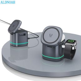 Chargers 3 in 1 Wireless Charging Station for Apple Foldable Magnetic Travel Charger Multiple Devices for iPhone 15/1412 iWatch AirPods