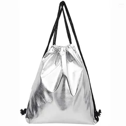 Drawstring Bag Women Fashion Solid Backpack Pouch Pull String Tote Purse Worek Plecak Sznurek Mochila Feminina