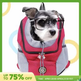 Bags Dog Carrier Backpack Pet Dog Carrier Front Pack Breathable Head Out Travel Bag for Traveling Hiking Camping for Small Medium Dog