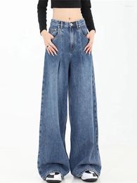 Women's Jeans 2024 Baggy Fashion Design Streetwear High Waist Wide Leg Pants For Women Autumn Vintage Y2K Female Clothing