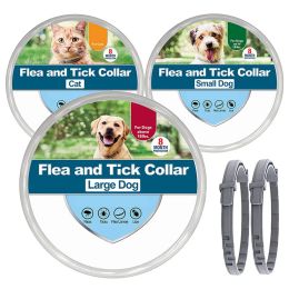 Collars New 38/70cm Pet Anti Flea Ticks Antiparasitic Dog Collar 8 Month Protection Retractable Collars for Puppy Cat Big Dogs Supplies