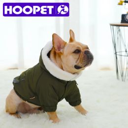 Parkas HOOPET Dog Clothes Winter Warm Pet Dog Jacket Coat Puppy Chihuahua Clothing Hoodies For Small Medium Dogs Puppy Outfit