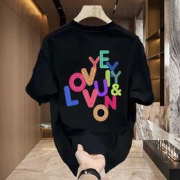 Men's T-Shirts designer American fashion brand oversize short sleeved T-shirt, unisex spring/summer new loose cotton half top R1VT