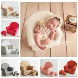 Pillow 1Set Newborn Baby Posing Mini Sofa Arm Chair Pillow Infants Recliner Photography Props Poser Recliner Photo Shooting Accessories