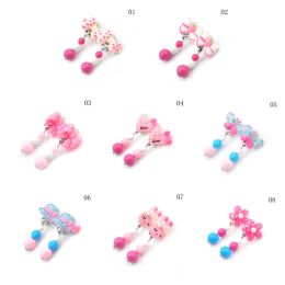 Earrings New Korean Creative Cartoon Animal Lovely Baby Ear Clip Girls Hairpins Kitty Cat Ear Clips Kids Clip earring for girls