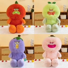 Laughing fruits and vegetables series cuddle pillow plush toys ugly cute funny doll girls bed dolls with sleeping dolls wholesale