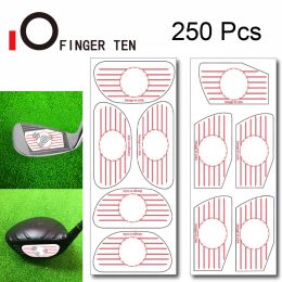 Aids Golf Impact Tape 125 Irons 125 Woods Training Aid Tool Impact Tape Labels Stickers Ball Hitting Board Recorder Drop Shipping