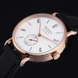 Watches Simple Ultrathin Automatic Mechanical Wristwatches Man Watch Movement Business Classic Retro Glass Casual Quality Gift