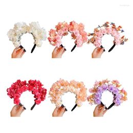 Hair Clips Flower Headdress Delicate Hairpiece Chinese Traditional Headwear Hairbands For Dress