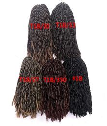 8inch 110g50strands Nubian Crochet Braids Ombre Kanekalon Synthetic Braiding Hair Extension7736365