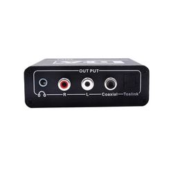 2024 Digital To Analogue Audio Converter Digital Fibre Coaxial To 5.1 Channel Adjustable 3.5mm Converter Windows- 5.1 Channel Audio Converter