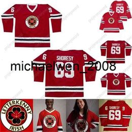 Kob Weng Mens 2021 New Letterkenny Irish Jersey 69 SHORESY Red TV Series Letterkenny Ice Hockey Jerseys S-XXXL