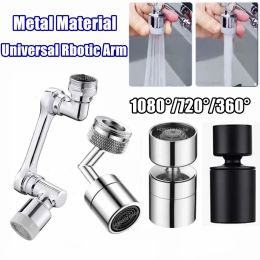 Purifiers 1080/720/360° Metal Rotation Robotic Arm Faucet Extender Tap Splash Filter Sprayer Pressurized Anti Saving Water Bubbler Nozzle