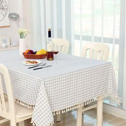 Table Cloth Cotton Linen Bedroom End Picnic Greaseproof Tablecloth Yellow