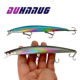 Accessories 1 Pcs Big Long Fish Minnow 18cm 24g Sea Fishing Lure Baits 3d Eyes Strong Hooks Lures Striped Bass Pesca Fishing Tackle Swimbait