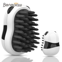 Combs Benepaw Professional Pet Bathing Brush Cat Comfortable Soft Rubber Puppy Scrubber For Long Short Hair Dog Brush Massage Shower