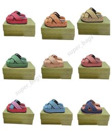 Donne Denim Multicolor Sliper Luxurys Designers Sandals 2021 Summer Beach Platform Scarpe Crosstipe Stampa da 35 a 402707583