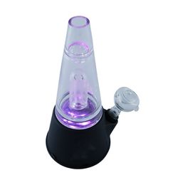 New conical bong Big smoke electric volcano shape glass with light hookah glass bong