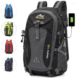 Backpack 40L Unisex Waterproof Men Travel Pack Hiking Sports Bag Outdoor Climbing Mountaineering Camping For Male