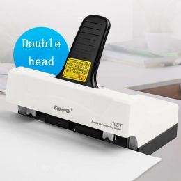 Heads 2022 New A4/16k Standard Format Stapler Doublehead Stapler Officespecific Stapler 50st Can Bind 50 Sheets Stapler for Office