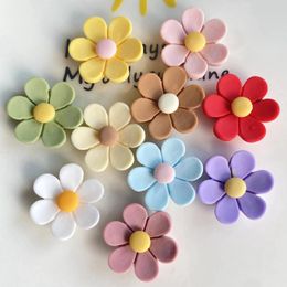 Decorative Figurines 20Pcs Korean Flower Flat Back Resin Cabochons Scrapbooking Fit Phone Decor DIY Jewelry Finding Hair Accessories