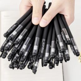 Pens High Quality Black 0.5mm Gel Pens Student Korean Stationery Supplies Test Pen Office Accessories Gift Free Shipping Wholesale