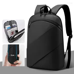 Backpack Men Backpacks Ultra Thin Laptop Bag 15.6 Inch Business Travel Light Waterproof Students School Bags