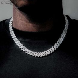 16 18 20 22 24 Inches 8mm Moissanite Necklace Hip Hop Miami Cuban Chain Sier Jewellery Set MDQI 3WDW AG7E 69SJ