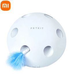 Toys PETKIT Electric Smart Interactive Cat Toy with Feather Automatic Telescopic Pet Game Pet Supplies Funny Cat Kitten Toy