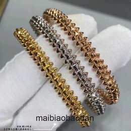 High End Jewellery bangles for Carter womens Bullet Head Bracelet V Gold Generation CNC Couple Rivet Bracelet with Precision Original 1:1 With Real Logo