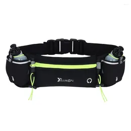 Outdoor Bags Hydration Running Belt With Bottles Multiple Pockets Pouch Adjustable Strap Exercise Waist For Sports