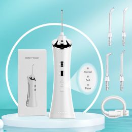 Tumblers Oral Irrigator Portable IPX7 Waterproof USB Rechargeable Oral Irrigator 3 Modes 4 Jet Teeth Cleaner