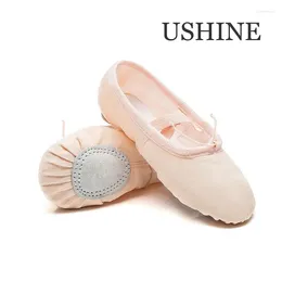 Dance Shoes USHINE Professional High Quality 5 Colours Slippers Ballerina Practise Ballet Dancer Girls Kids Women