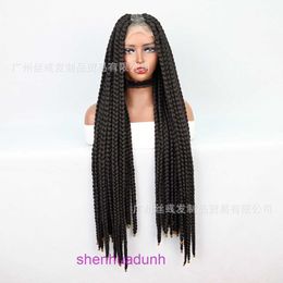 Front lace braid wig headband wigs black